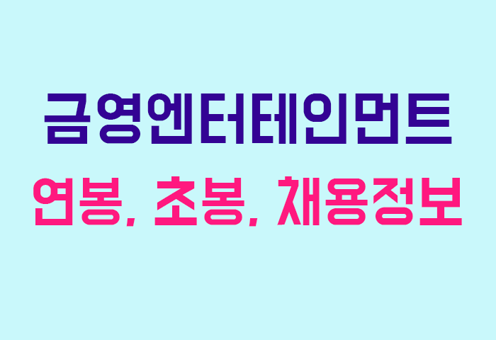 금영엔터테인먼트 연봉