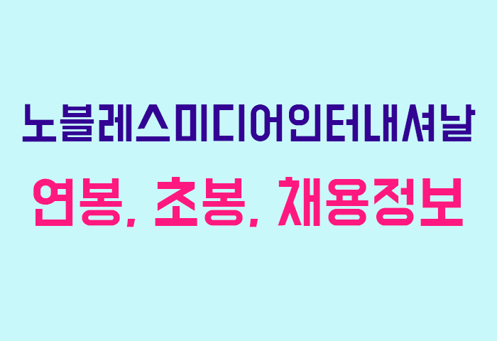 노블레스미디어인터내셔날 연봉