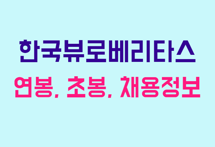 한국뷰로베리타스 연봉
