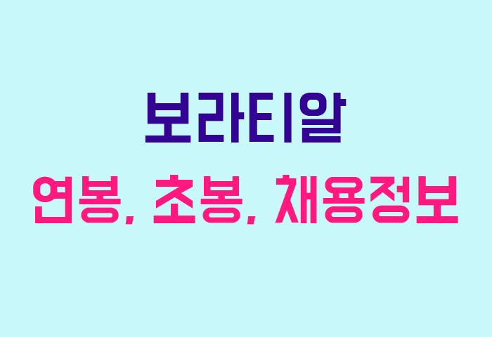 보라티알 연봉
