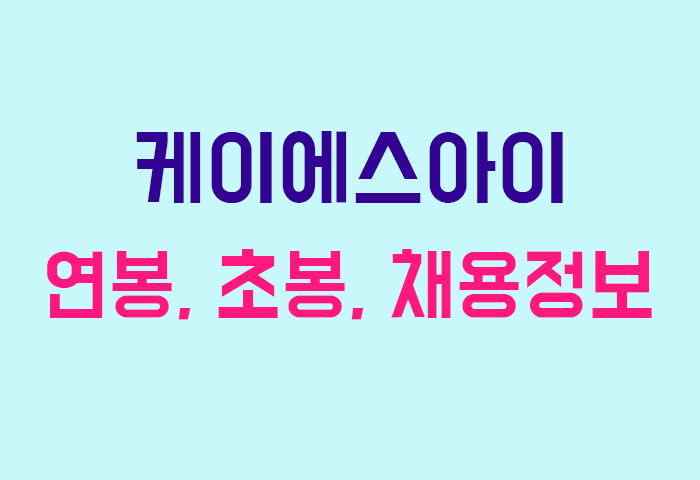 케이에스아이 연봉