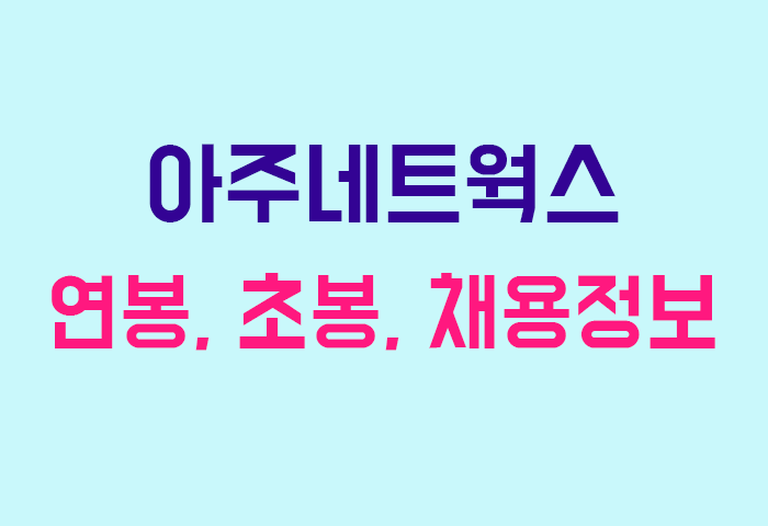 아주네트웍스 연봉