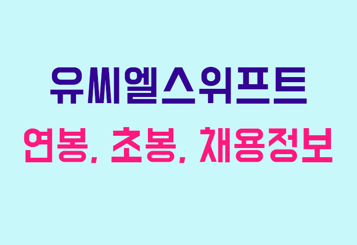 유씨엘스위프트 연봉