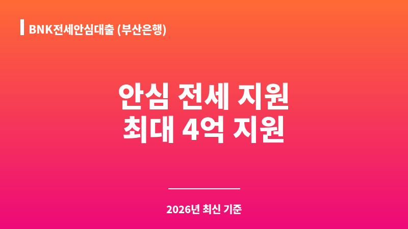 BNK전세안심대출 (부산은행) 보조 이미지 A