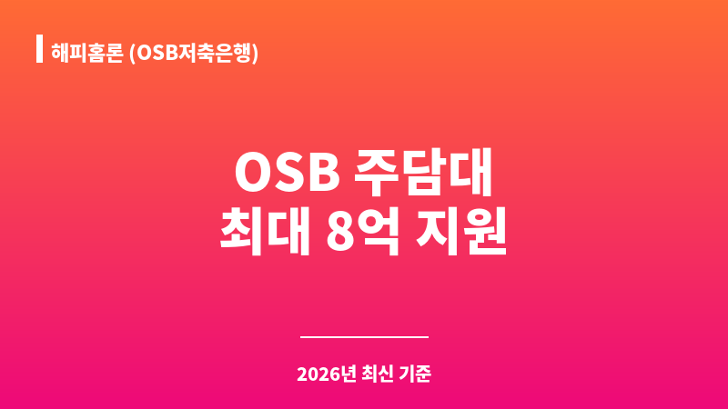 해피홈론 (OSB저축은행) 보조 이미지 1