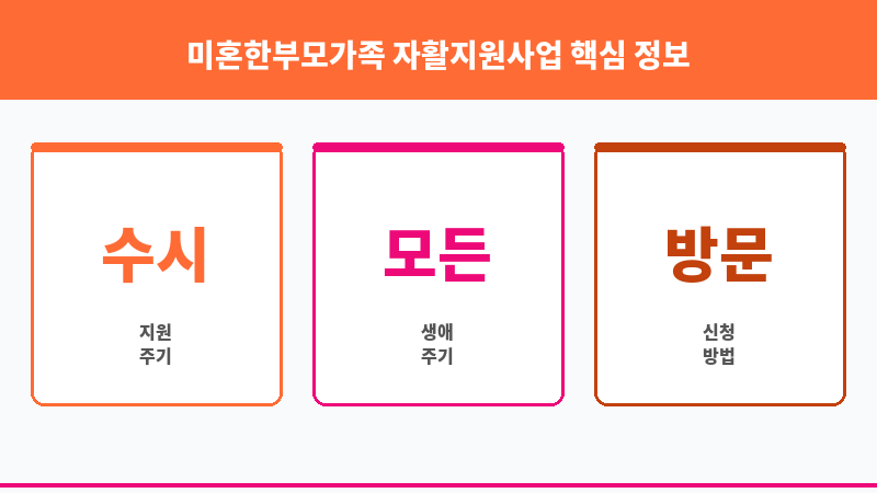 미혼한부모가족 자활지원사업 보조 이미지 3