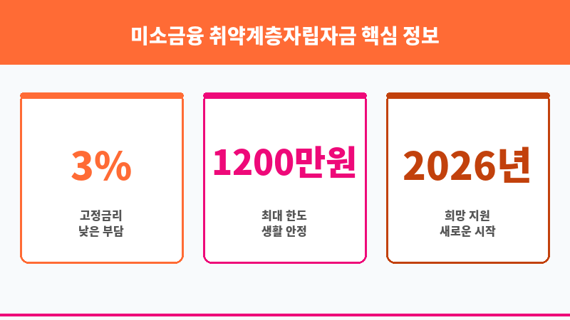 미소금융 취약계층자립자금 보조 이미지 3