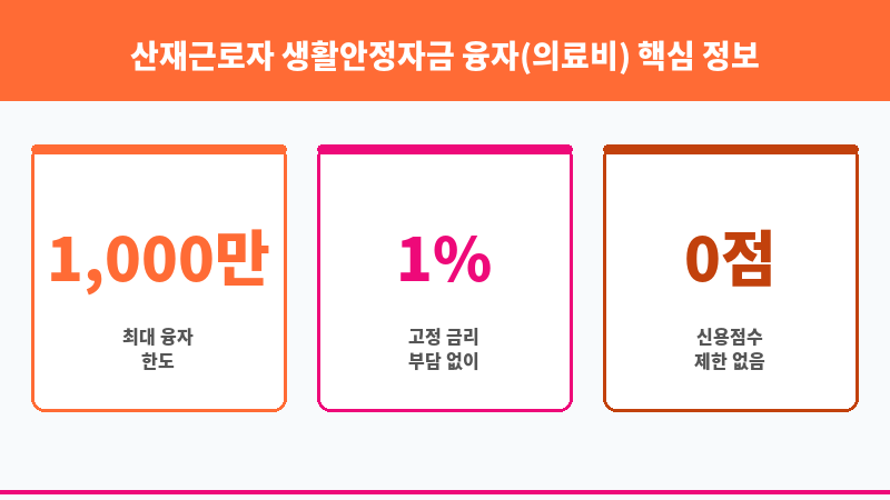 산재근로자 생활안정자금 융자(의료비) 보조 이미지 3