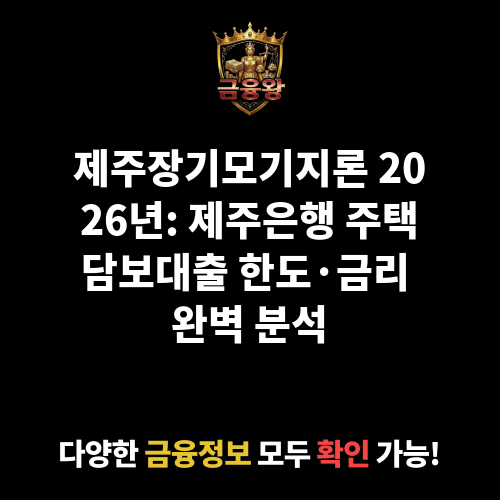 제주장기모기지론 (제주은행)