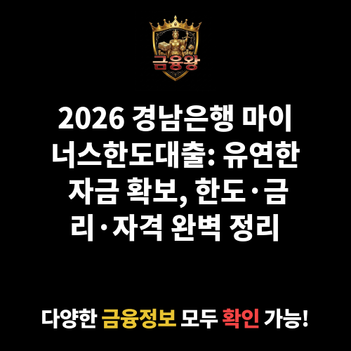 마이너스한도대출 (경남은행)