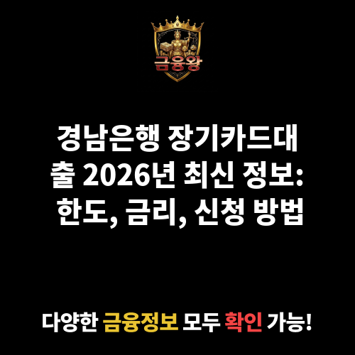 장기카드대출 (경남은행)