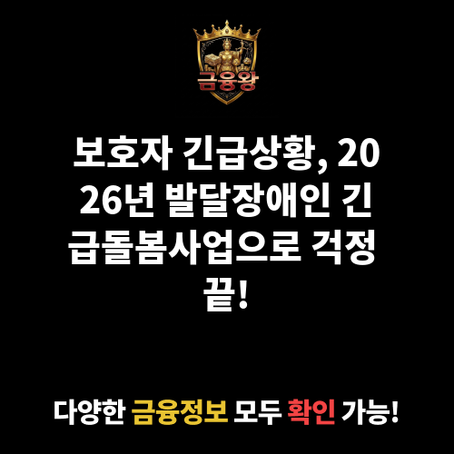 발달장애인 긴급돌봄사업