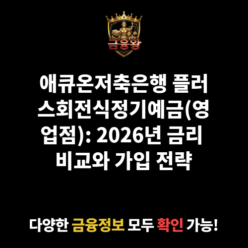 플러스회전식정기예금(영업점) (애큐온저축은행)