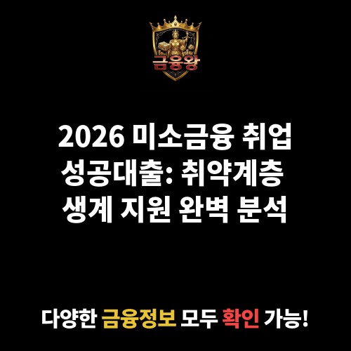 미소금융 취업성공대출
