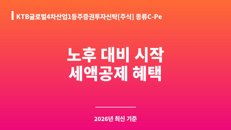 KTB글로벌4차산업1등주증권투자신탁[주식] 종류C-Pe (다올자산운용 주식회사) 보조 이미지 1
