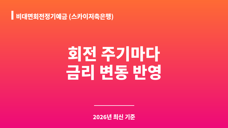 비대면회전정기예금 (스카이저축은행) 보조 이미지 1