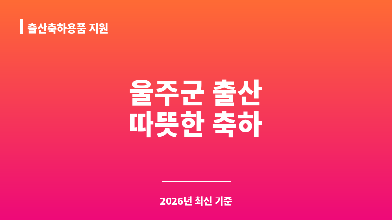 출산축하용품 지원 보조 이미지 1