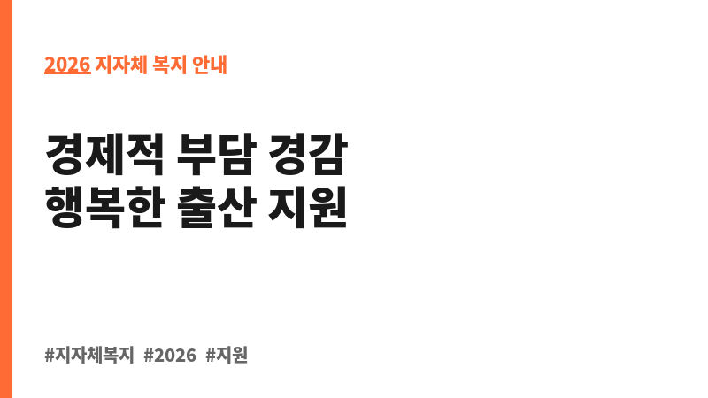 출산장려금 지원 보조 이미지 2