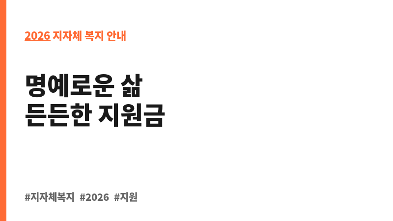 보훈명예수당 및 사망위로금 지급 보조 이미지 2