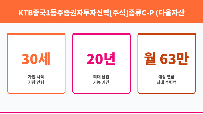 KTB중국1등주증권자투자신탁[주식]종류C-P (다올자산운용 주식회사) 보조 이미지 3