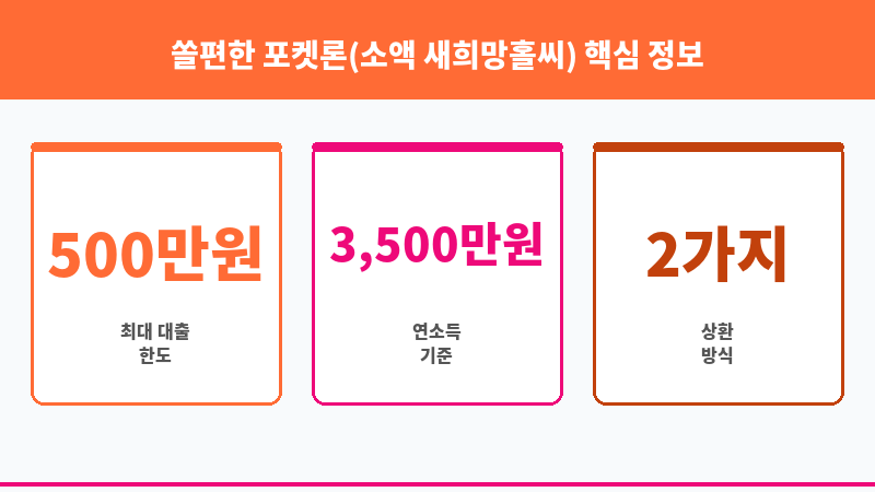 쏠편한 포켓론(소액 새희망홀씨) 보조 이미지 3