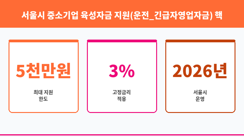 서울시 중소기업 육성자금 지원(운전_긴급자영업자금) 보조 이미지 3
