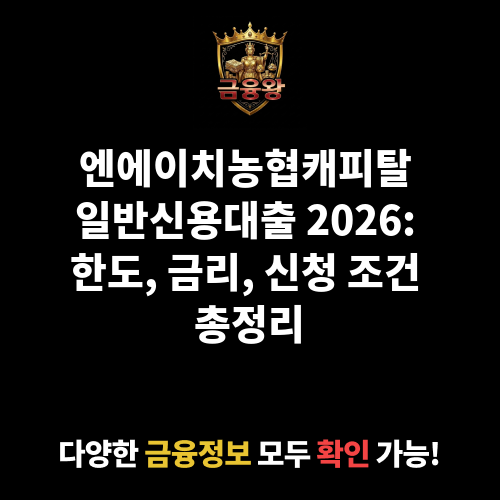 일반신용대출 (엔에이치농협캐피탈㈜)