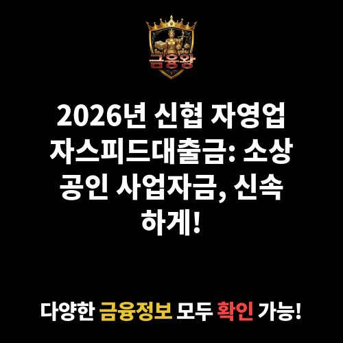 자영업자스피드대출금