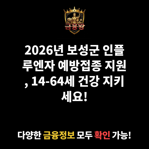 인플루엔자 예방접종 지원