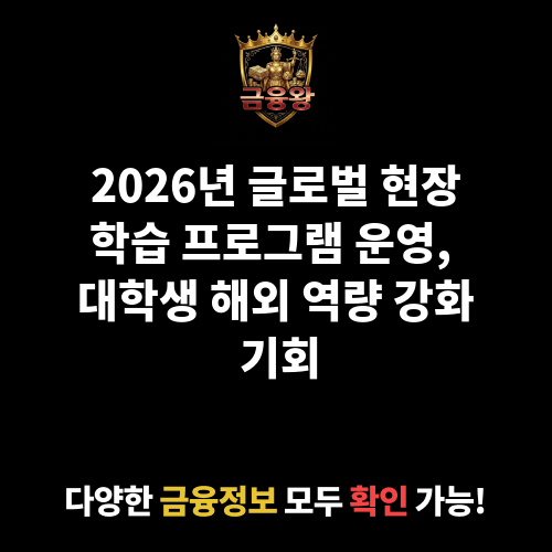 글로벌 현장학습 프로그램 운영