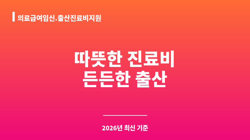 의료급여임신.출산진료비지원 보조 이미지 1
