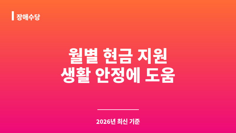 장애수당 보조 이미지 1