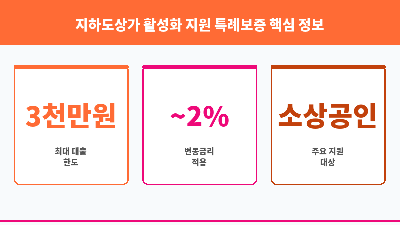 지하도상가 활성화 지원 특례보증 보조 이미지 3
