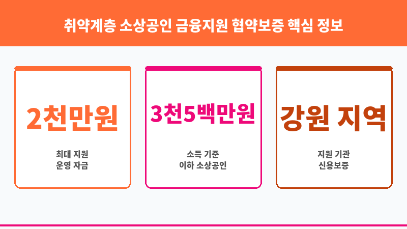 취약계층 소상공인 금융지원 협약보증 보조 이미지 3