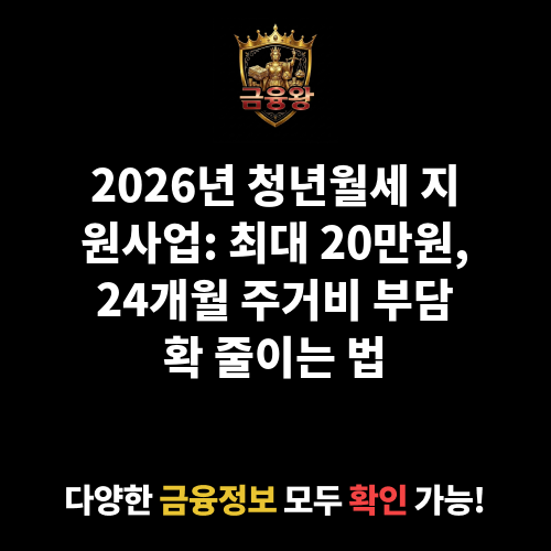 청년월세 지원사업