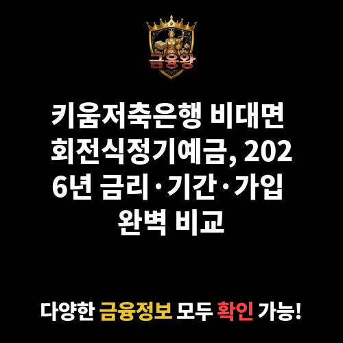 비대면 회전식정기예금 (1년단위 변동금리상품) (키움저축은행)