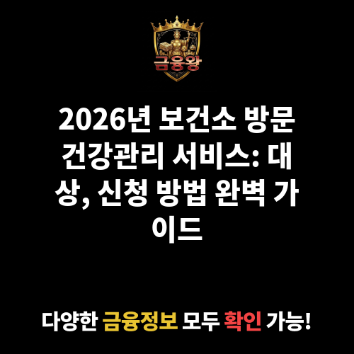 보건소 방문건강관리 서비스