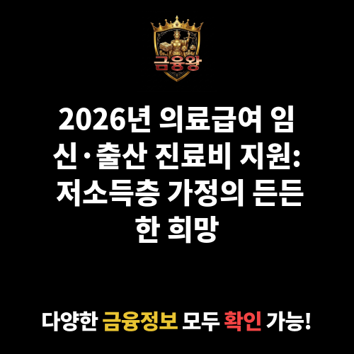의료급여임신.출산진료비지원