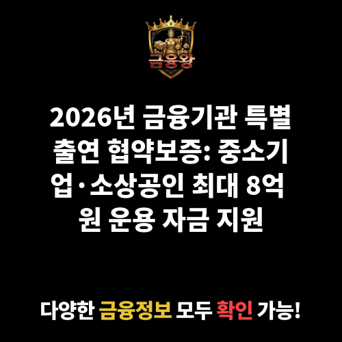 금융기관 특별출연 협약보증