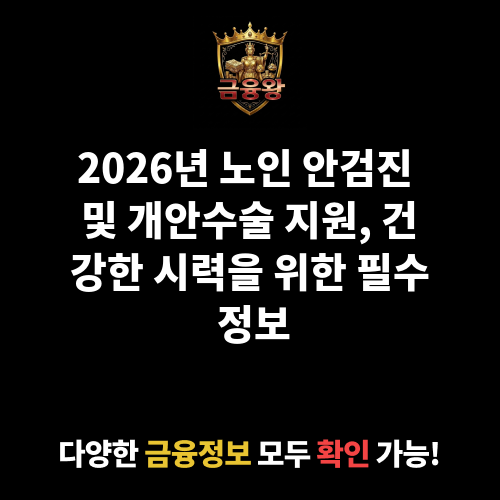 노인 안검진 및 개안수술