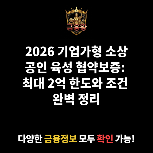 기업가형 소상공인 육성 협약보증