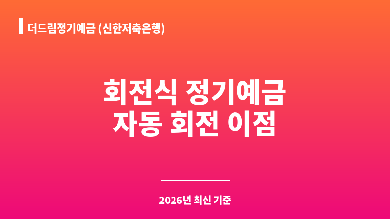 더드림정기예금 (신한저축은행) 보조 이미지 1