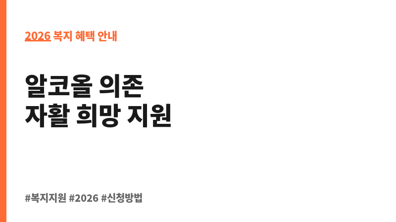 노숙자 등 알코올중독자 사례관리 사업 보조 이미지 2