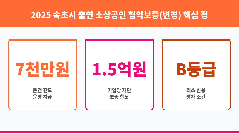 2025 속초시 출연 소상공인 협약보증(변경) 보조 이미지 3