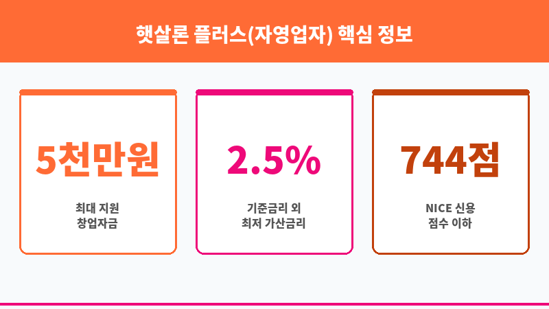 햇살론 플러스(자영업자) 보조 이미지 3
