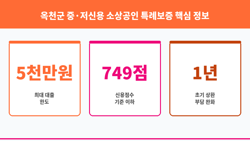 옥천군 중·저신용 소상공인 특례보증 보조 이미지 3