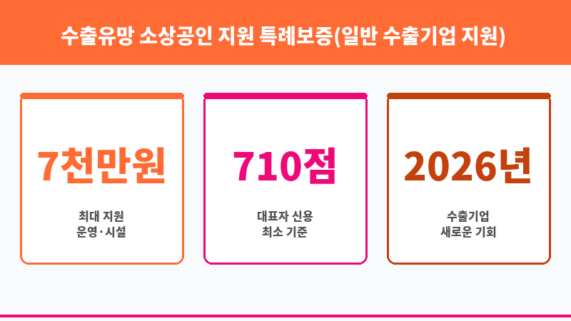 수출유망 소상공인 지원 특례보증(일반 수출기업 지원) 보조 이미지 3