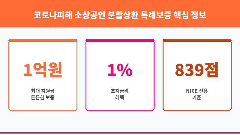 코로나피해 소상공인 분할상환 특례보증 보조 이미지 3