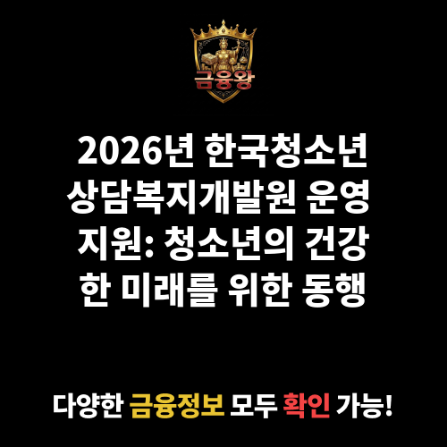 한국청소년상담복지개발원 운영 지원