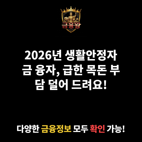 생활안정자금(융자)
